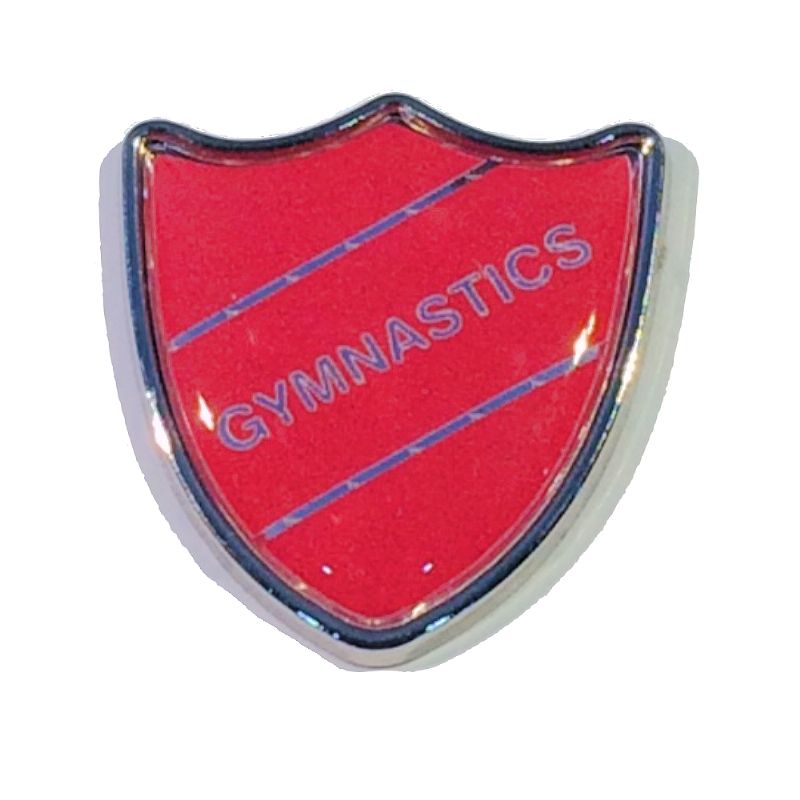 GYMNASTICS shield badge